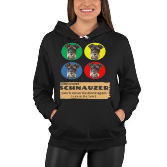 Miniature Schnauzer House Rule Cute & Loyal Dog Women Hoodie | Favorety DE