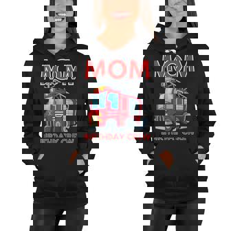 Mom Birthday Crew Fire Truck Fire Engine Firefighter Women Hoodie | Seseable UK