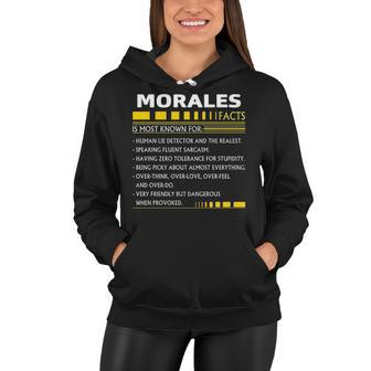 Morales Name Gift Morales Facts Women Hoodie - Seseable