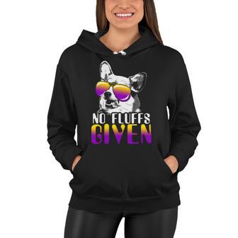 No Fluffs Given Corgi Sunglasses Pembroke Welsh Corgi Pwc Women Hoodie - Monsterry CA