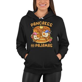 Pancake Pajama Party Cat Lover Gift Women Hoodie | Mazezy