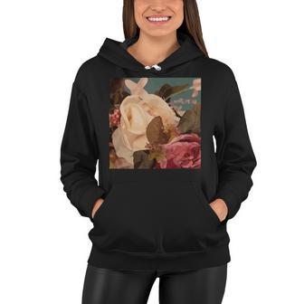 Pastel Roses Scandinavian Art Modern Art Minimalistic Blush Pink Women Hoodie | Favorety UK