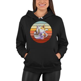 Ramen Noodle Cat Kitty Kitten Feline Men Women Boy Girl Teen Women Hoodie - Thegiftio UK