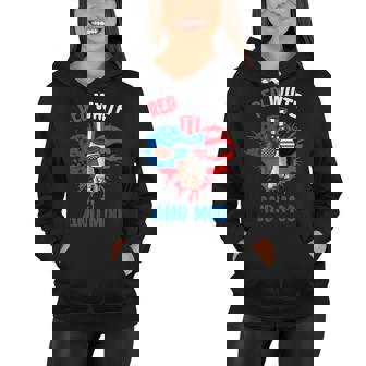 Red White And Moo Patriotic Cow Farmer 4Th Of July Women Hoodie | Mazezy