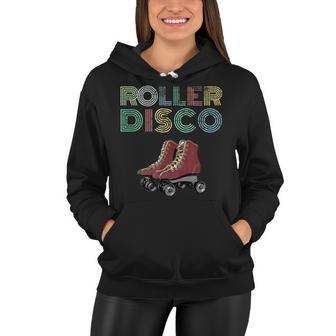 Roller Disco 70S & 80S Retro Distressed Party Women Hoodie - Thegiftio UK