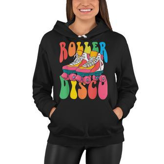 Roller Disco Seventies 70S Costume Skates Women Hoodie - Thegiftio UK