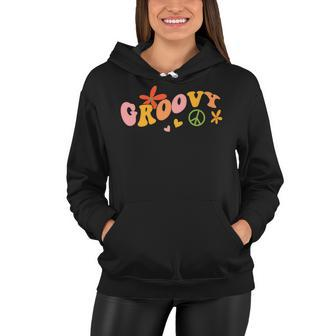 Stay Groovy Hippie V3 Women Hoodie - Seseable