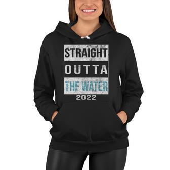 Straight Outta The Water Cool Christian Baptism 2022 Vintage Women Hoodie