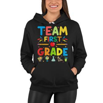 Team First Grade - 1St Grade Teacher Student Kids Women Hoodie - Seseable