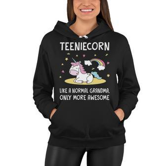 Teenie Grandma Gift Teenie Unicorn Women Hoodie - Seseable