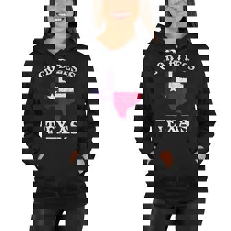 Us State Texas Flag Texan God Bless Texas Women Hoodie - Thegiftio