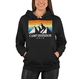 Vintage Camp Dennison Ohio Mountain Hiking Souvenir Print T Shirt Women Hoodie - Monsterry AU