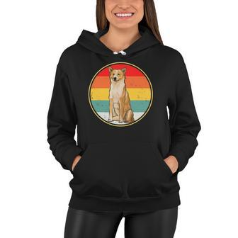 Vintage Retro Sunset Canaan Dog Dog Women Hoodie | Mazezy