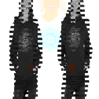 Water Elephant Mandala Spiritual New Age Buddhist Yoga Women Hoodie | Mazezy