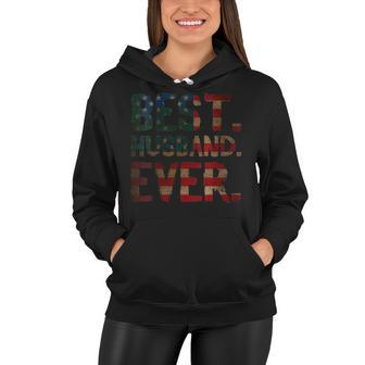 Womens 4Th Of July Fathers Day Usa Dad Gift - Best Husband Ever Women Hoodie - Seseable