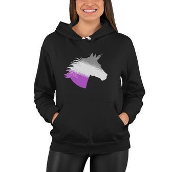 Womens Ace Asexual Unicorn Lgbt Pride Stuff March Pride Month Women Hoodie | Mazezy