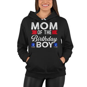 Womens Mom Of The Birthday Boy Birthday Boy Women Hoodie - Seseable