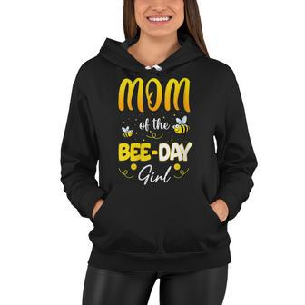 Womens Party Matching Birthday Sweet Mom Of The Bee Day Girl Hive Women Hoodie - Seseable