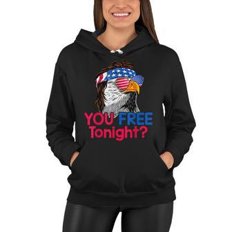 You Free Tonight Eagle American Flag 4Th Of July V2 Women Hoodie - Seseable