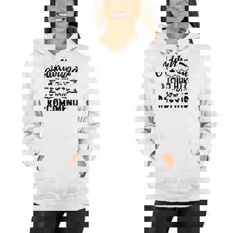 Adulthood Too Hard Do Not Recommend Sarcastic Funny Quote Black Word V2 Women Hoodie - Thegiftio UK