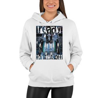 Airplane Cockpit Airbus Ready For Take Off Gift Airplane Women Hoodie | Mazezy