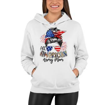 All American Army Mom 4Th Of July V2 Women Hoodie - Seseable