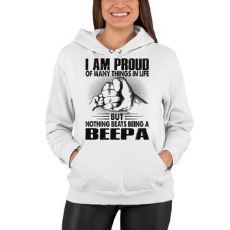Beepa Grandpa Gift Nothing Beats Being A Beepa Women Hoodie - Seseable