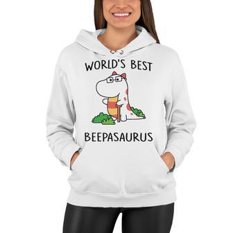 Beepa Grandpa Gift Worlds Best Beepasaurus Women Hoodie - Seseable