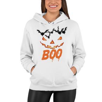 Boo Scary Pumpkin Face Women Hoodie | Favorety CA