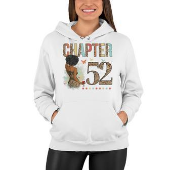 Chapter 52 Years Old 52Nd Birthday Leopard Afro Black Womens Women Hoodie - Seseable