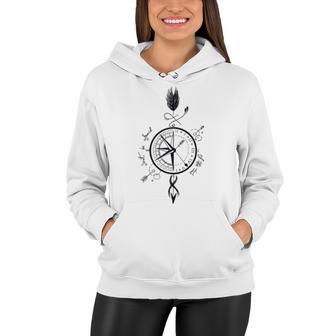 Compass Travel Lover Women Hoodie | Favorety