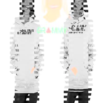 Cute Funny Grammy Watermelon Fruit Tropical Summer Vibes Women Hoodie | Mazezy