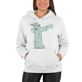 Dabbing Statue Of Liberty 4Th Of July Women Hoodie | Mazezy