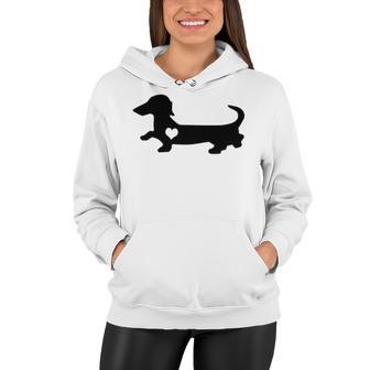 Dachshund Heart Dog Lover Women Hoodie | Favorety CA