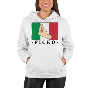 Ficko Italian Hand Sign Women Hoodie | Favorety