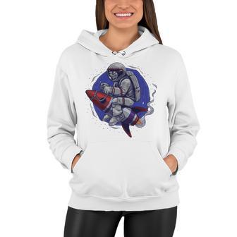 Funny Astronaut Monkey V4 Women Hoodie | Favorety