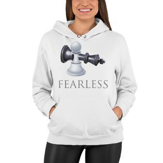 Funny Chess - Fearless Chess Player Smart Gift T-Shirt Women Hoodie - Seseable