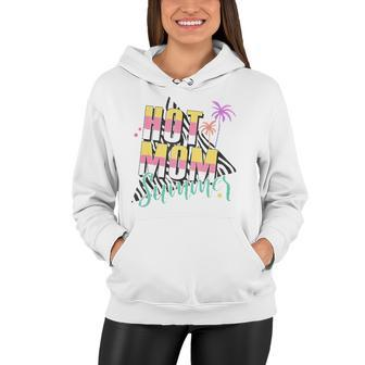 Funny Hot Mom Summer Palm Tree Tropical Family Holiday Trip Women Hoodie | Mazezy