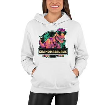 Grandmasaurusrex Grandma Saurus Dinosaur Family Matching Women Hoodie | Mazezy