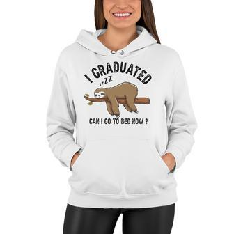 I Graduated Can I Go To Bed Now Women Hoodie | Mazezy