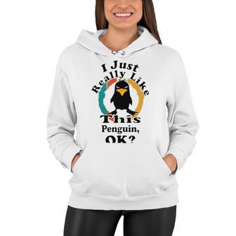 I Really Like This Penguin Ok Women Hoodie | Favorety UK