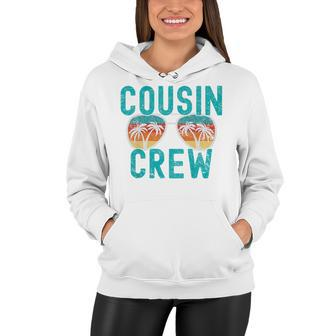 Kids Cousin Crew Family Vacation Summer Vacation Beach Sunglasses Women Hoodie - Seseable