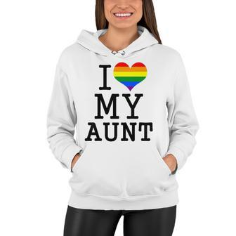 Kids I Love My Gay Aunt Baby Clothes Lgbt Pride Toddler Boy Girl Women Hoodie | Mazezy CA