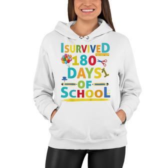 Kids I Survived 180 Days Of School 2022 Class Activity Teacher Women Hoodie - Seseable