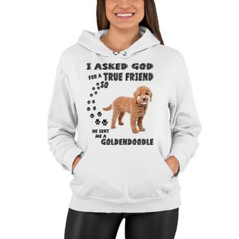 Mini Goldendoodle Quote Mom Doodle Dad Art Cute Groodle Dog Women Hoodie | Mazezy