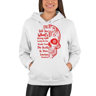 Official Wrong Society Drink From The Skull Of Your Enemies V3 Women Hoodie | Favorety UK