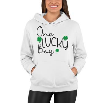 One Lucky Boy Funny St Patrick Day Women Hoodie | Favorety CA