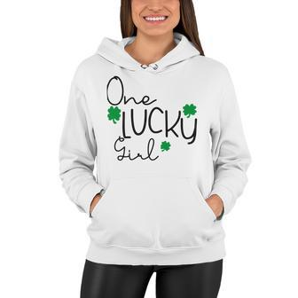 One Lucky Girl Funny St Patrick Day Women Hoodie | Favorety UK