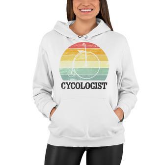 Penny Farthing Cycologist Funny Vintage Biking Cyclogist Cyclist Cycling Road Bike Mtb Women Hoodie | Favorety UK