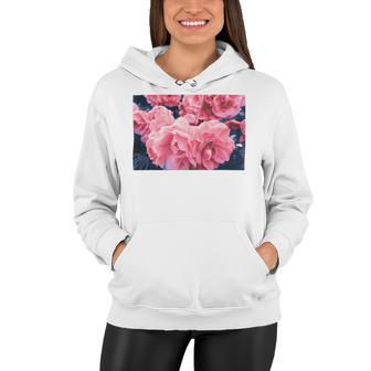 Pink Roses In Garden Women Hoodie | Favorety CA